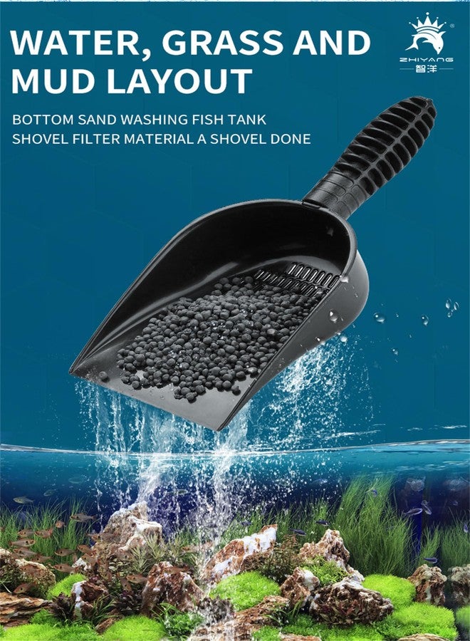 Zaagot Aquariums Sand Shovel Fish Tanks Tool with Ergonomic Handle Aquariums Scooper Sifter Cleaner PVC B# - Image 4